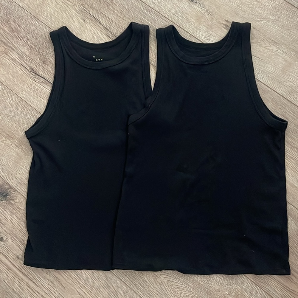 A new day ribbed high neck slim fit tank top xl